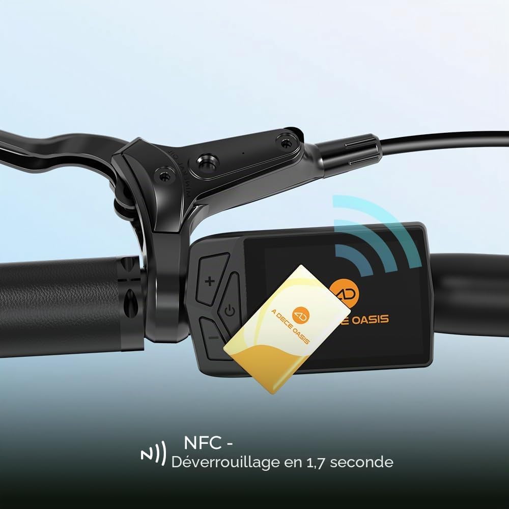 ADO Air 20 Ultra 2026 – Vélo Électrique Pliable 20'' Moteur Bafang 250W Courroie 100 km APP NFC Bleu – Vitesse max 25 km/h