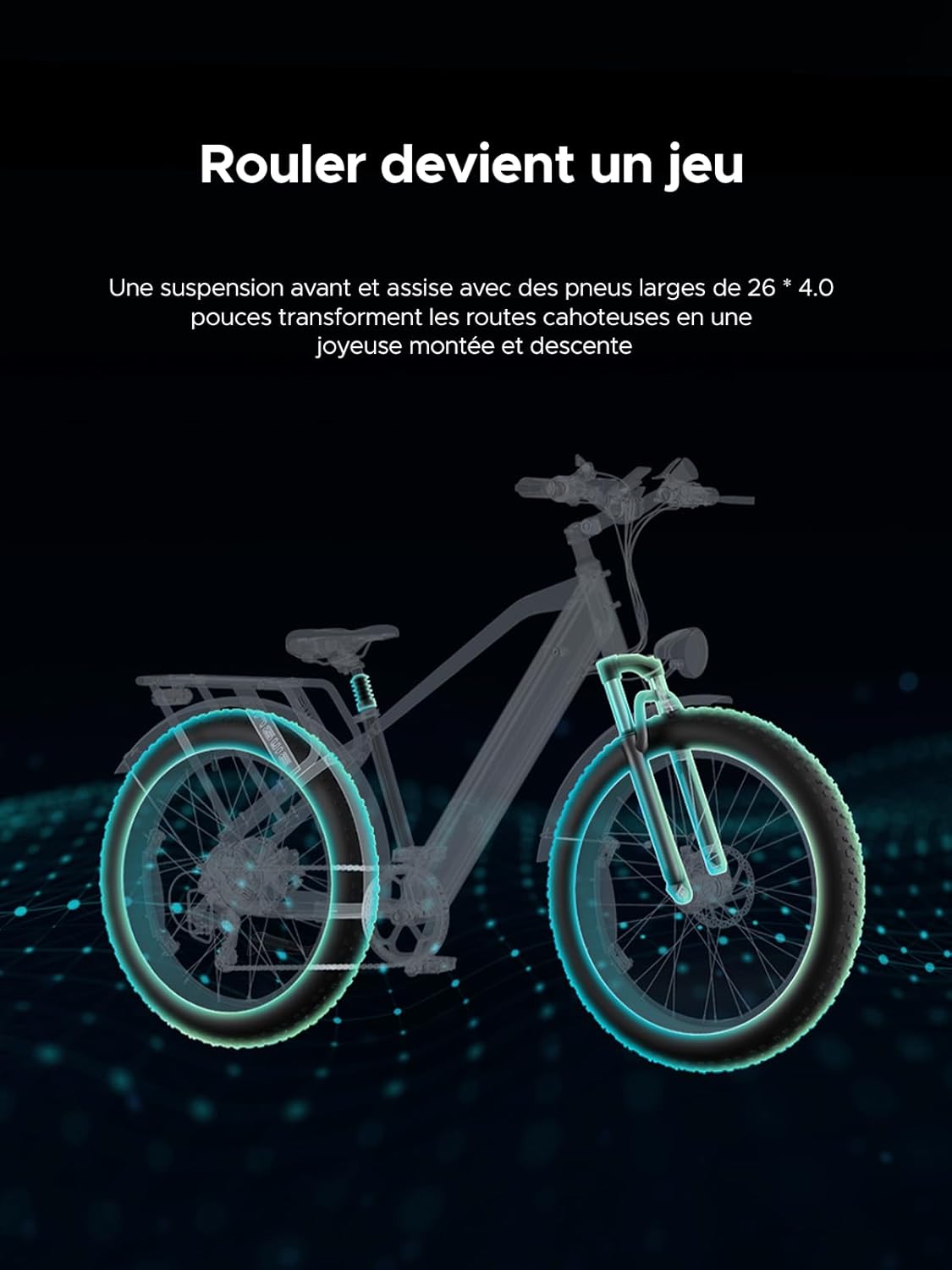 ENGWE E26 - Vélo Électrique Fat Bike 26" | 48V 16Ah | 140 km | 250W – Vitesse max 25 km/h