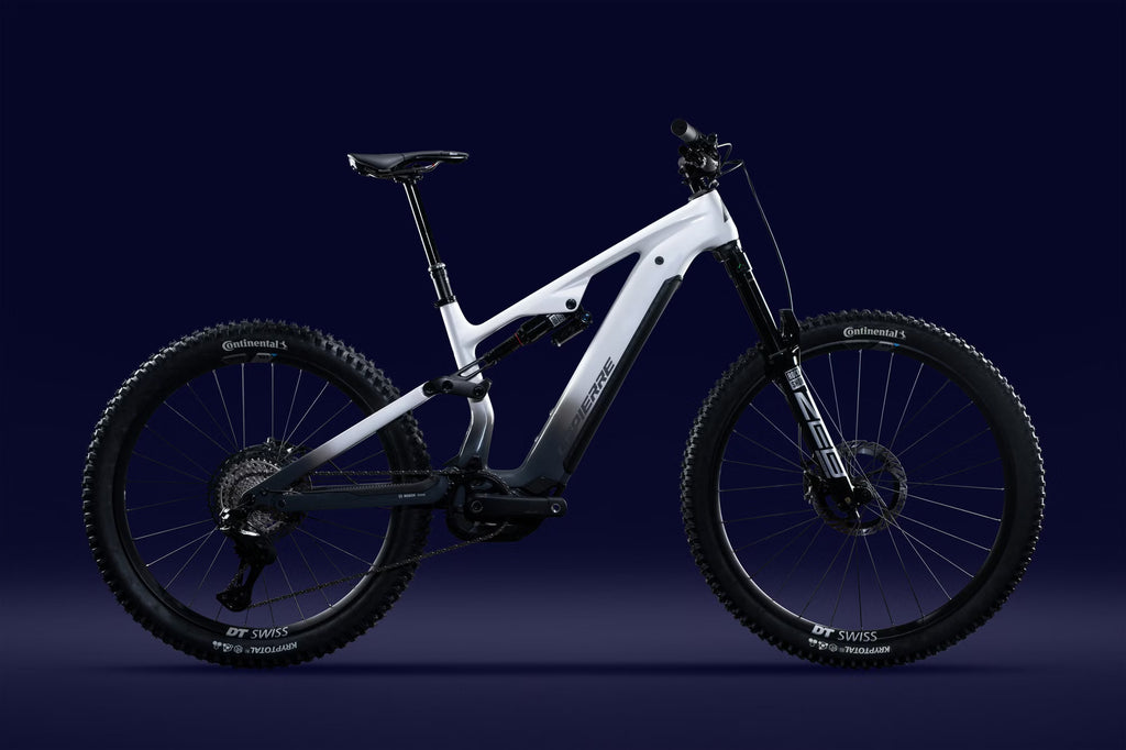 VTT Électrique Tout-Suspendu Lapierre Overvolt AM CF 10.8 Shimano 12V 800Wh Bosch 120 Nm MX (29/27.5'') – Vitesse max 25 km/h Blanc/Gris 2026
