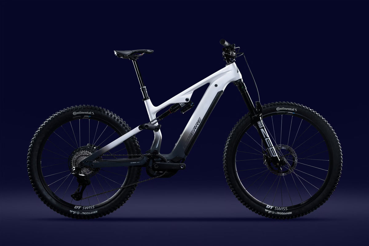 VTT Électrique Tout-Suspendu Lapierre Overvolt AM CF 10.8 Shimano 12V 800Wh Bosch 120 Nm MX (29/27.5'') – Vitesse max 25 km/h Blanc/Gris 2026