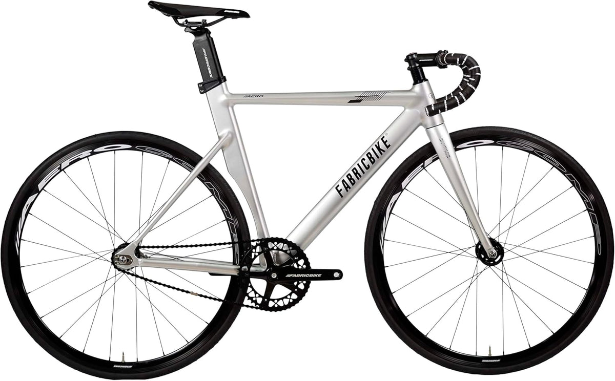 FabricBike Aero – Vélo Fixed Gear Fixie Cadre Aluminium Fourche Carbone 7.95 kg Roues 28''