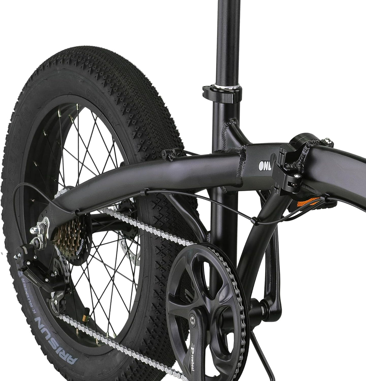 PACTO One - Fatbike Pliable 20" | 6 Vitesses | Cadre Aluminium | 17 kg | Noir