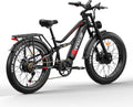Lohang VTT Électrique 26'' – 52V 21Ah 1102Wh 80 km Suspension Intégrale – Vitesse max 25 km/h Noir
