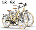ADO Air 28*2 – Vélo Électrique Urbain 28'' Moteur 250W 36V 9.6Ah 100 km Courroie Silencieuse 2 Paniers APP – Vitesse max 25 km/h