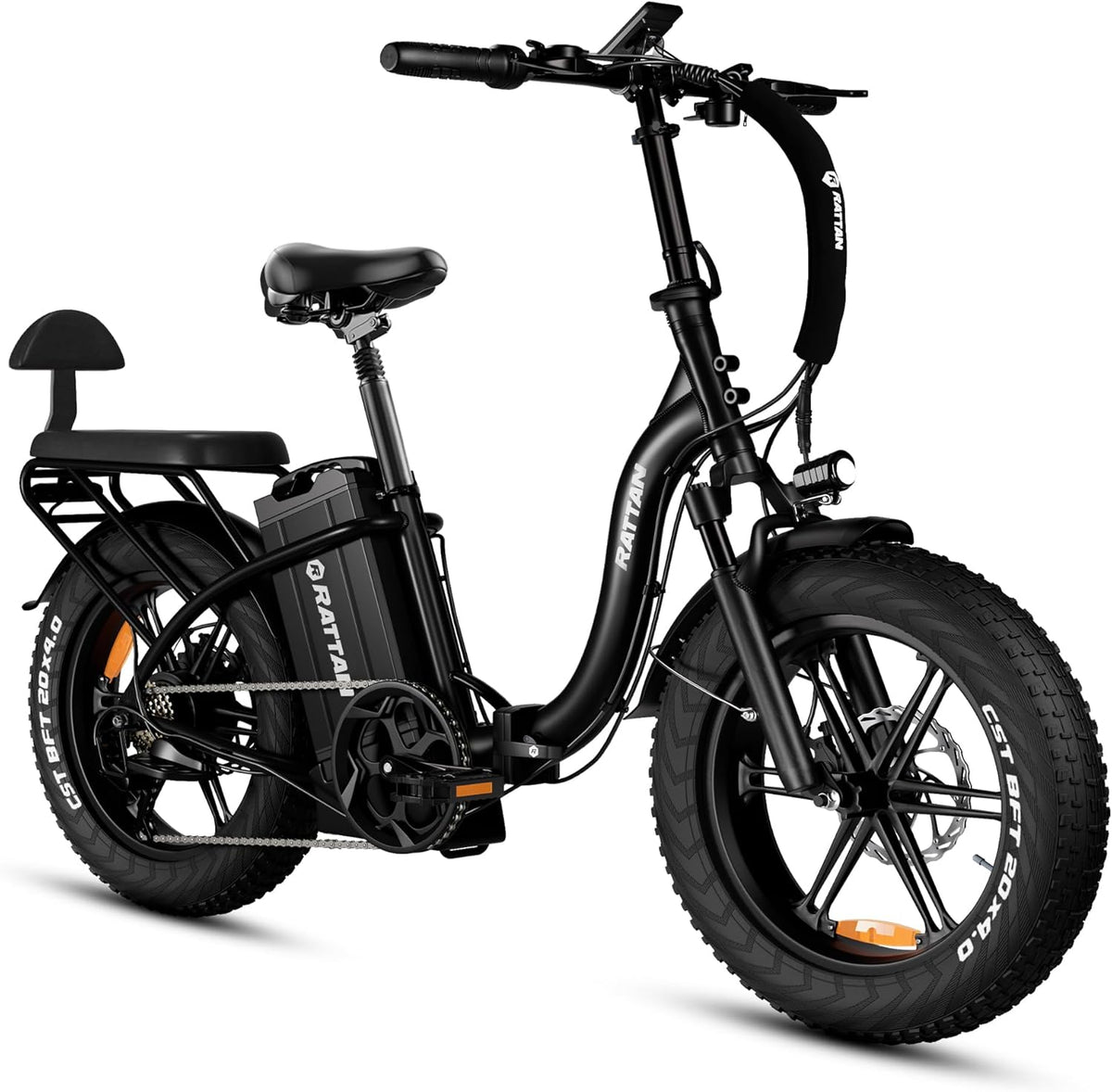 Rattan LM/LF Ultra Pro – Vélo Électrique Pliable 2 Sièges 48V 40.5Ah 195 km – Vitesse max 25 km/h