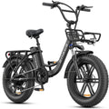 ENGWE L20 Boost – Fat Bike Électrique 20''x4'' 250W 75Nm 48V 13Ah 126 km – Vitesse max 25 km/h – Cadre Bas Noir