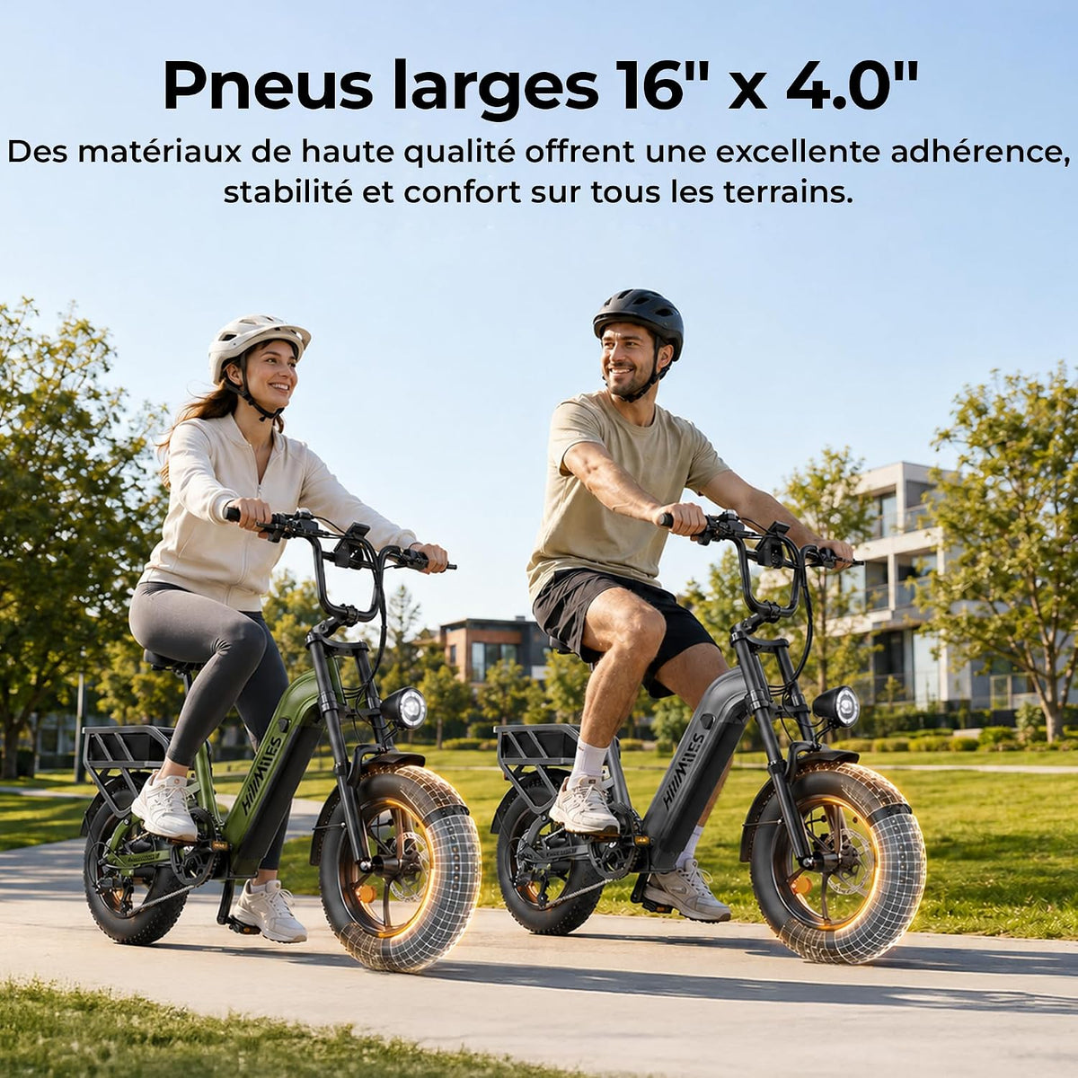 HillMiles - Vélo Électrique Fat Bike 16" | 120-250 km | 864 Wh | Moteur 65 Nm – Vitesse max 25 km/h
