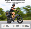 HillMiles - Vélo Électrique Fat Bike 16" | 120-250 km | 864 Wh | Moteur 65 Nm – Vitesse max 25 km/h