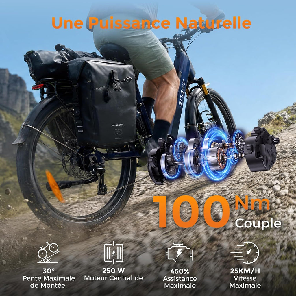 ENGWE E26 3.0 Pro - VTT Électrique Moteur Central 100 Nm | 150 km | Suspension 4 Bras | IOT – Vitesse max 25 km/h