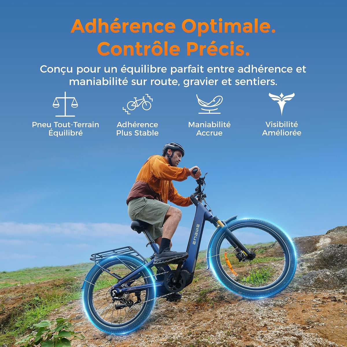 ENGWE E26 3.0 Pro - VTT Électrique Moteur Central 100 Nm | 135 km | 48V 15Ah – Vitesse max 25 km/h