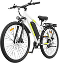 ZAZAWORK CF29 – Vélo Électrique 29'' 250W 48V 15Ah 100 km 21 Vitesses – Vitesse max 25 km/h Blanc/Vert