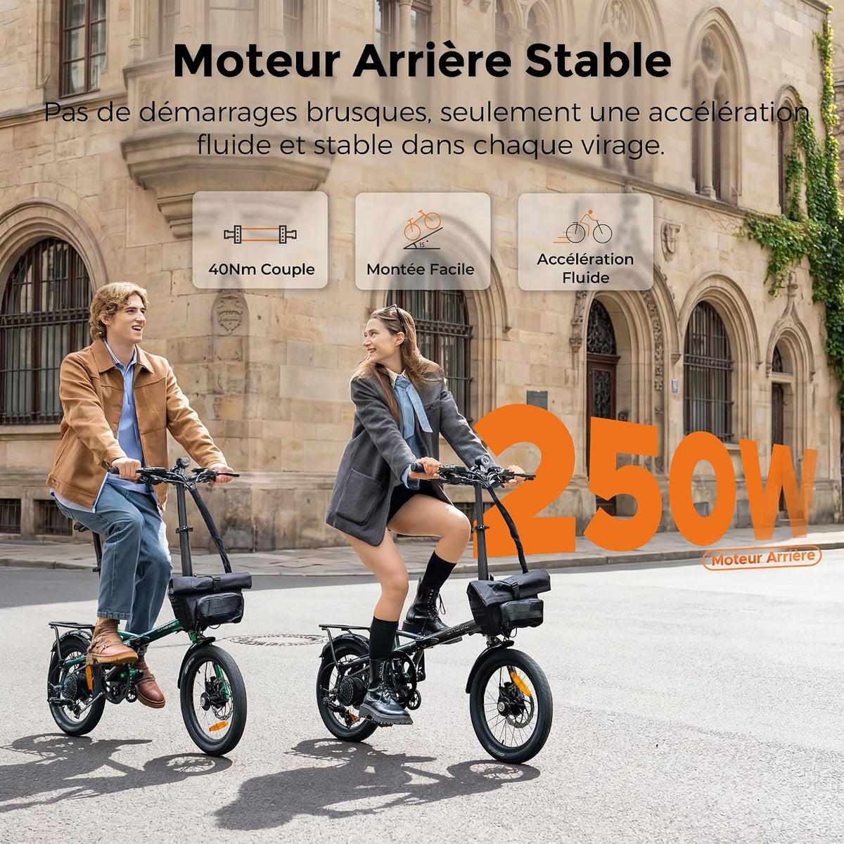 ENGWE Zip - Vélo Électrique Pliable 16,9 kg | 120 km | Moteur 250W – Vitesse max 25 km/h