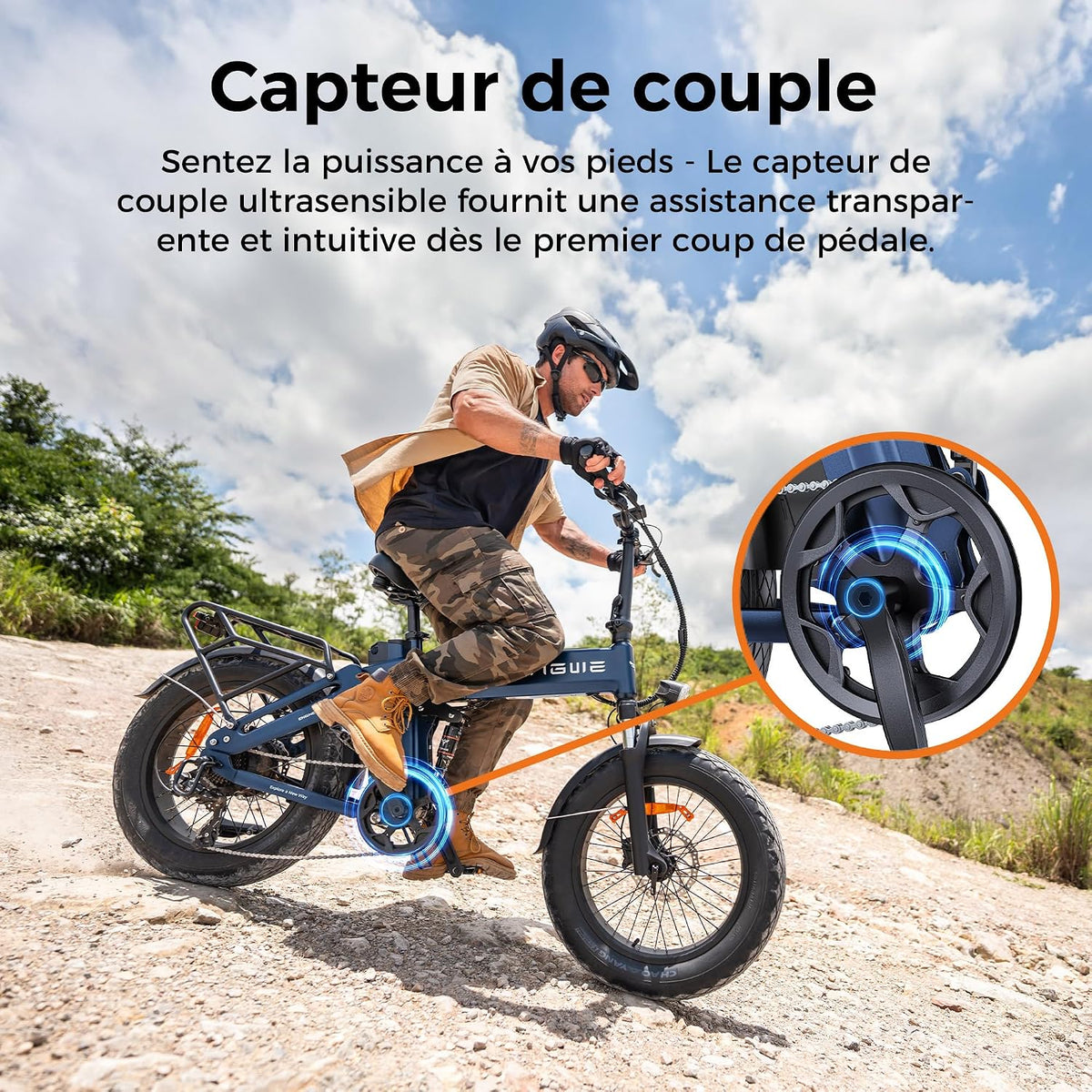 ENGWE Engine Pro 3.0 Boost – Fat Bike Électrique Pliable 20'' 250W 90Nm 48V 15Ah 130 km – Vitesse max 25 km/h GPS IOT